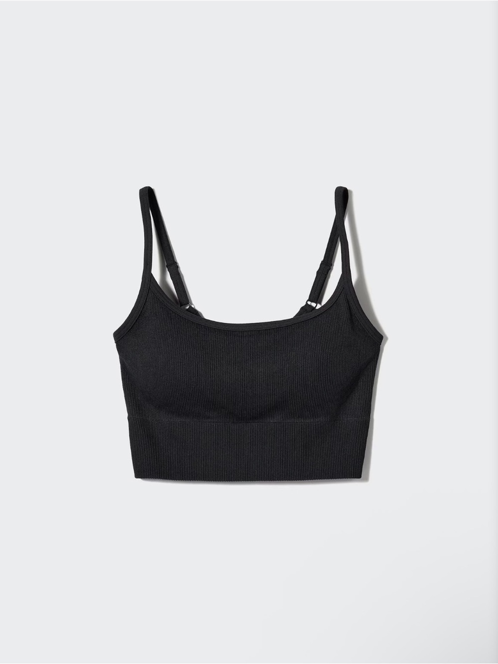 UNIQLO Black Cropped Bra Top Size S Like New